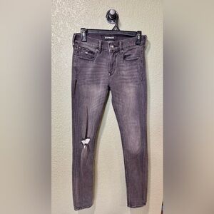 Express Gray Women Jeggings
